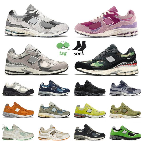 

designer 2002r running shoes protection pack pink rain cloud grey camo black the basement sail vintage orange mirage trainers 2002 r sneaker, White;red