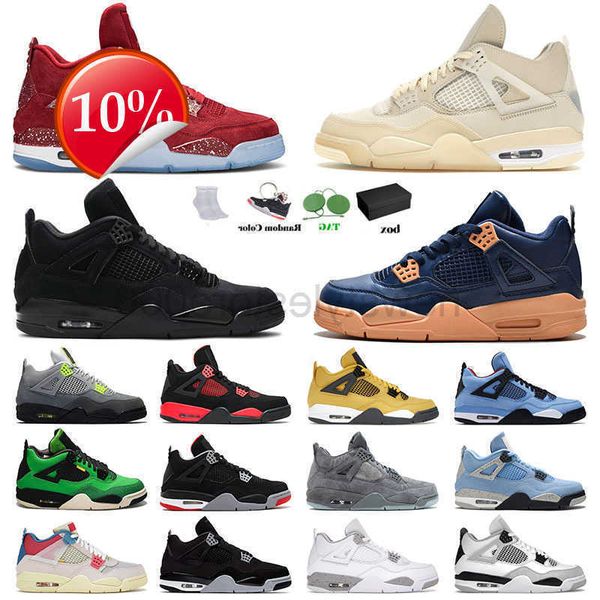 

2023 ogshoes high jumpman 4 4s iv retro mens womens basketball cactus jack black cat manila bred neon toro bravo red thunder sports
