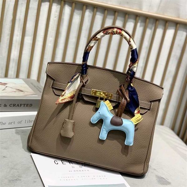 

7a herme birkin women's bags s lychee pattern classic bag one shoulder cow leather handheld fashion versatile temperament womens bag fa