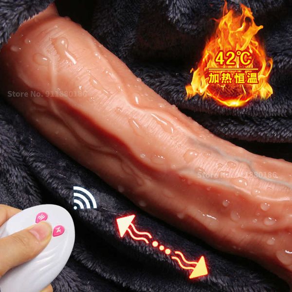 

beauty items heating realistic thrusting dildo vibrator for woman soft huge big dick penis g spot vagina anus masturbator toy adult