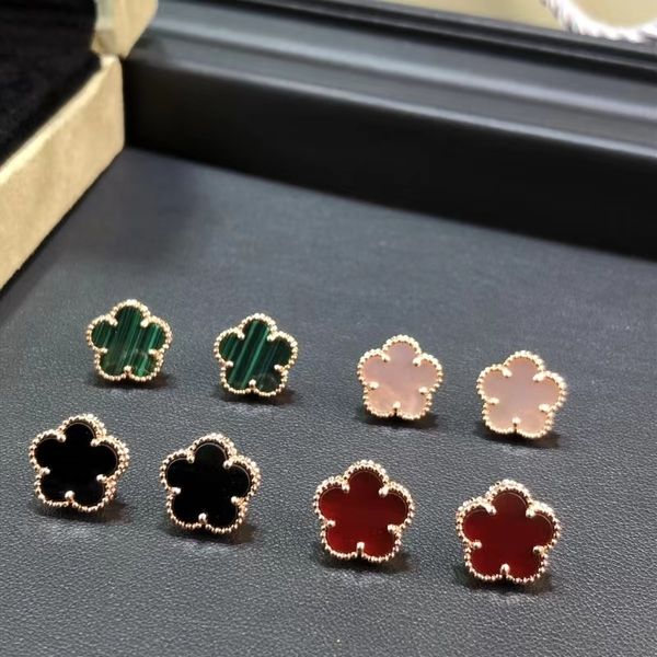 

stud brand plated 18k gold earring women flower design men wedding jewelry gifts s925 silver zircon earrings necklace bracelet 230105, Golden;silver