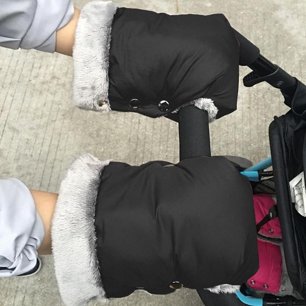 

stroller parts accessories 2pcs winter warm gloves waterproof pram accessory mitten pram hand muff baby 230106