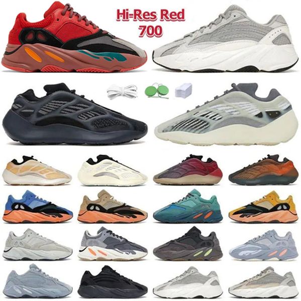 

designer running shoes 700 v2 v3 men women wave azael alvah fade salt solid grey blue analog hi-res red static vanta mens outdoor traienrs r, Black
