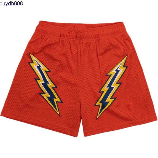 

american west coast style men's casual shorts fashion brand eric emanuel ee lightning basketball fitness and women's summer runnin, White;black