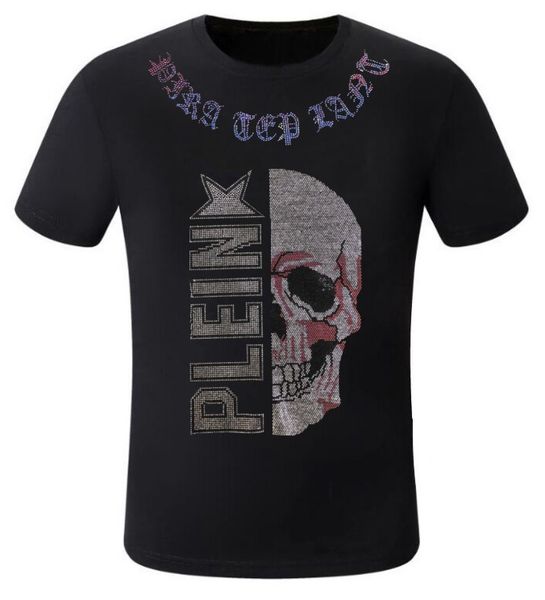 

borunke designer rhinestone t shirt street casual summer pullover tees men tees 2023, White;black