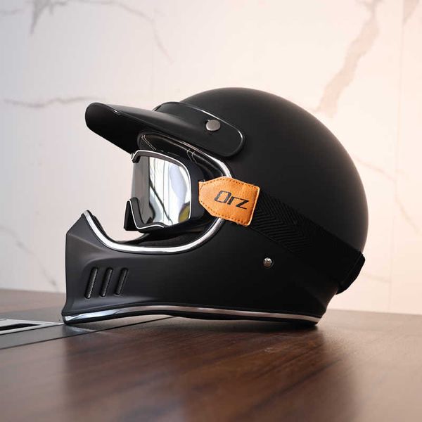 

s motorcycle full face casco moto vintage chopper retro helmet capacete de motocicleta 0105