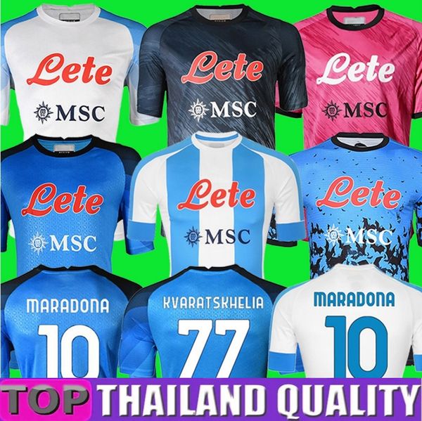 

maradona 22 23 napoli soccer jerseys naples football shirt christmas 2022 2023 zielinski koulibaly camiseta de futbol insigne maillot foot m, Black;yellow