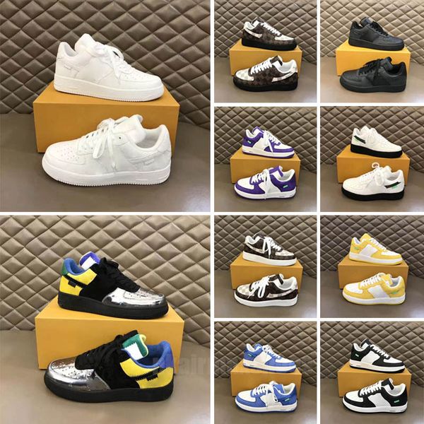 

off 2023 white low mens casual shoes mca university blue designers sneakers one shoes 36-46, Black