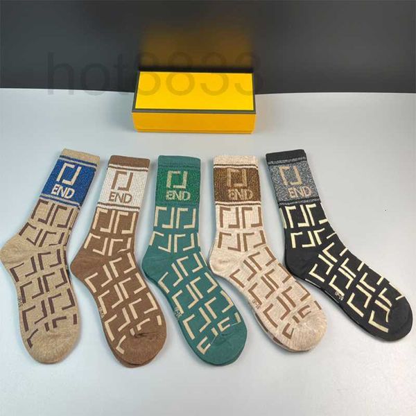 

men's socks designer mens for womens men luxury cotton sock classic s letter stocking comfortable 5 pairs together sc3f, Black