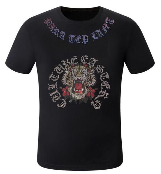 

borunke new designer rhinestone t shirt short sleeve summer men's tees, White;black