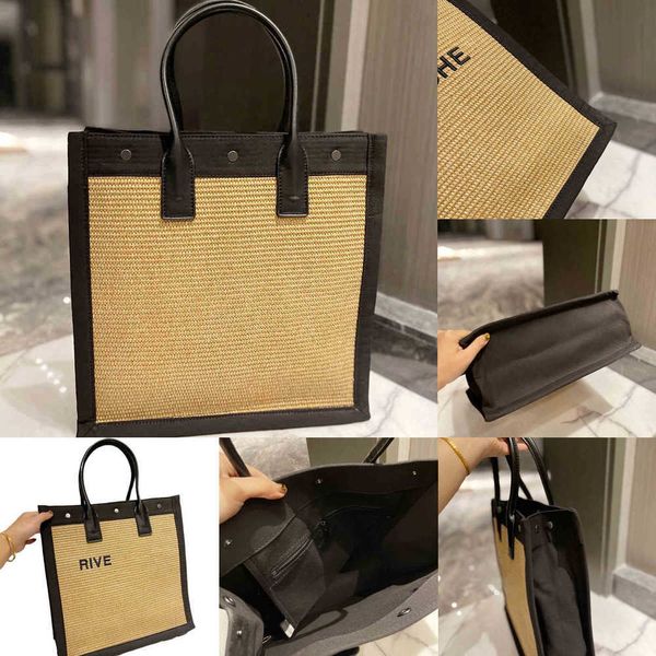 

new ylogo shoulder bag weaving bag summer shoppers tote bags for women designers handbags totes straw fashion shoulderbag handbag high-capac
