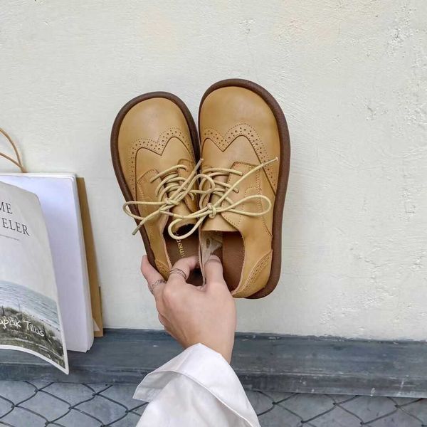 

dress shoes autumn and winter new casual british style leather flat sole single shoes with headband, Black