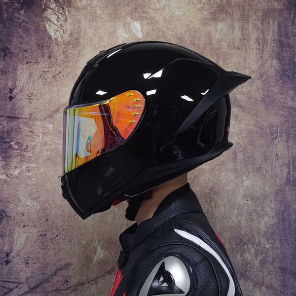 

motorcycle helmets motorcycle full face personality locomotive big tail cross-country track road helmet dot approved capacete casco moto 010