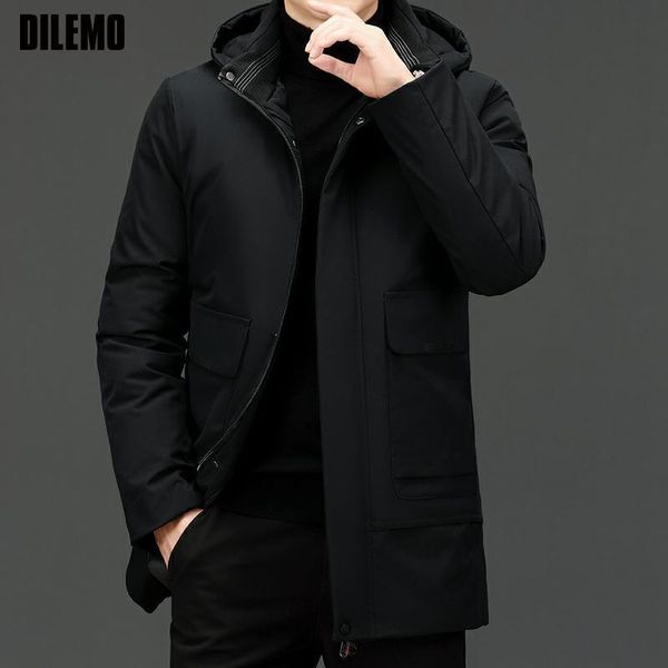 

men's jackets grade winter designer brand luxury quality hooded casual fashion warm parka jacket windbreaker coats clothes 230106, Black;brown
