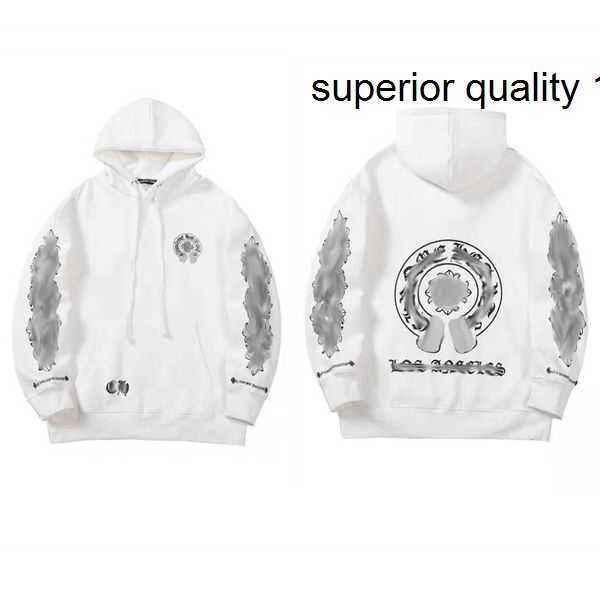 

mens luxury heart classic jackets sweatshirts fashion chromes designer hoodies ch zipper hooded sweater cross pullover sanskrit hoodie w3 13, Black