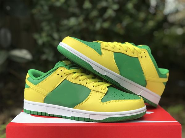 

authentic reverse brazil shoes outdoor apple green yellow strike white men women sports sneakers with original box, Red;white