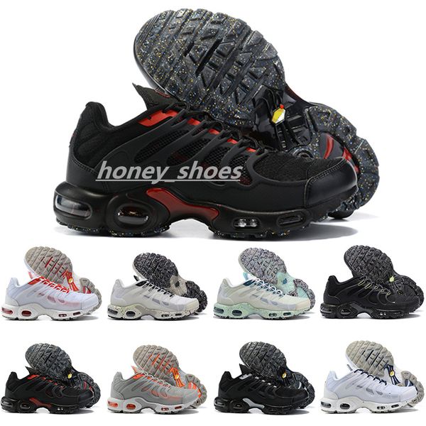 

running shoes mens trainers sports sneakers triple black white hyper sky blue fury jade laser wolf grey outdoor 2022 men women tn plus 3 ter