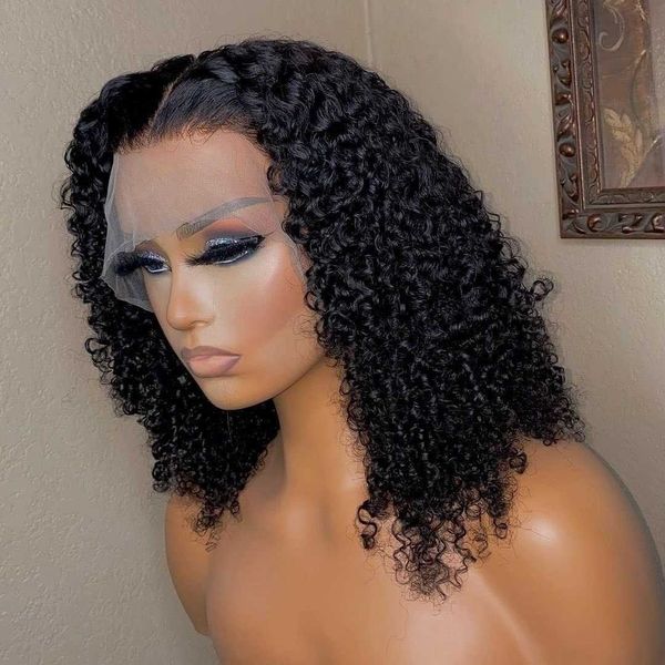 

lace wigs short bob front human hair for women pre plucked brazilian 13x4 deep wave frontal 5x5 hd closure 230106, Black;brown