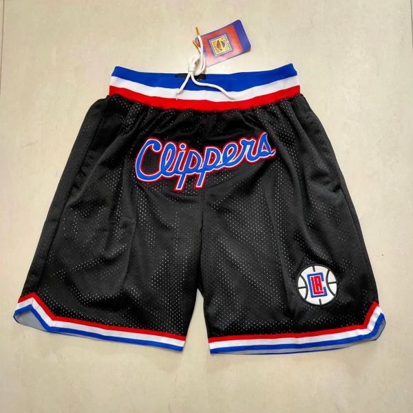 

la''clippers''shorts mens throwback basketball shorts pocket basketball jersey paul 13 george kawhi 2''leonard, White;black