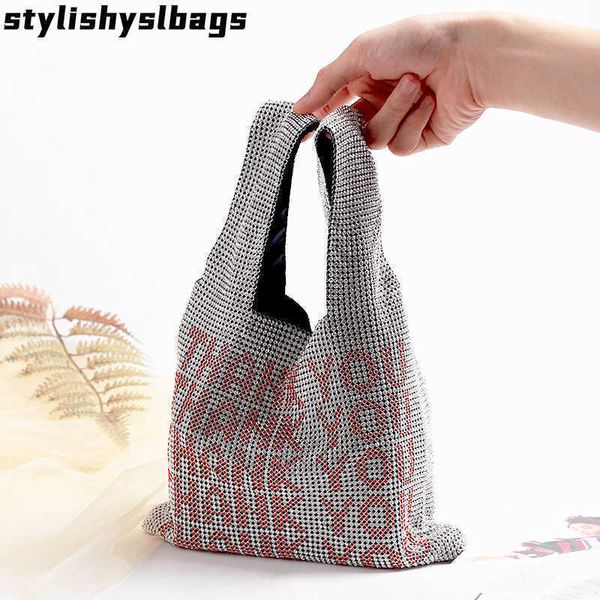 

totes tote bag designer fashion new party handbag rhinestone 010623h