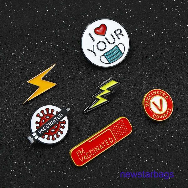 

factory outlet wholesale brooches new creative oil dripping lightning multi style clothing accessories, Gray