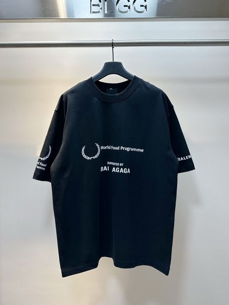 

men's plus tees & polos round neck embroidered and printed polar style summer wear with street pure cotton 1d1e, Black;brown