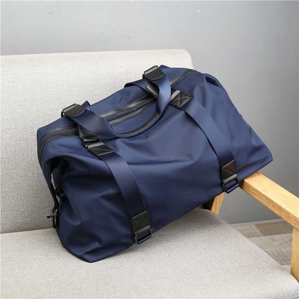 

tidal road travel bag men's handheld large capacity anti splash fitness women's one shoulder oblique straddle luggage tide
