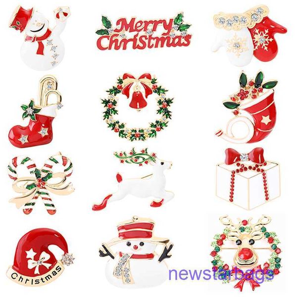 

factory outlet wholesale brooches brooch sock bell snowman glove, Gray