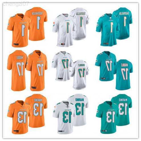 

football jersey miami''dolphins''81 durham smythe 14 trent sherfield 88 mike gesicki 52 elandon roberts 10 tyreek hill 3, Black;red