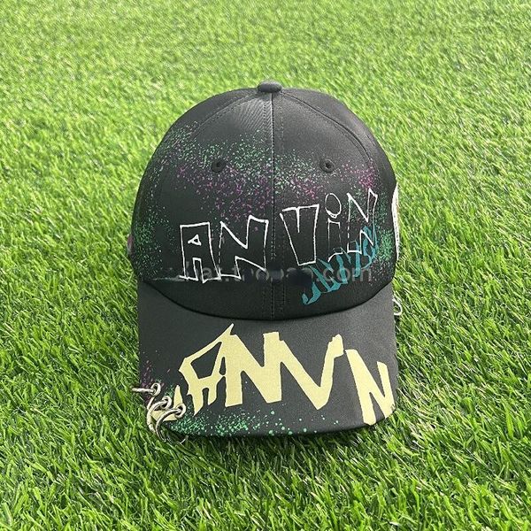 

baseball cap for men black graffiti caps adjustable hip-hop sunhats, Blue;gray