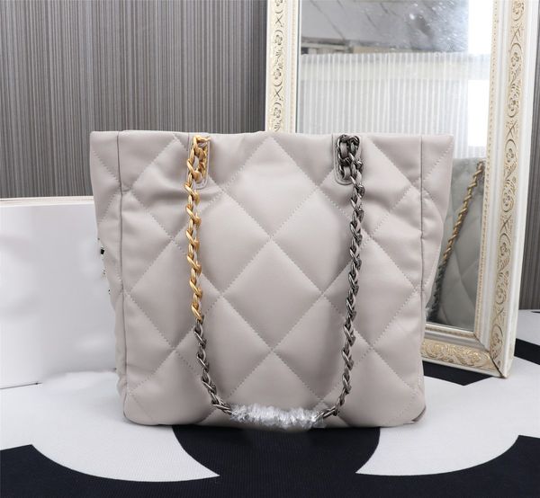 

5a quality black gold tote bags luxury handbag designer bag women fashion one shoulder bag chain classic design large capacity purse