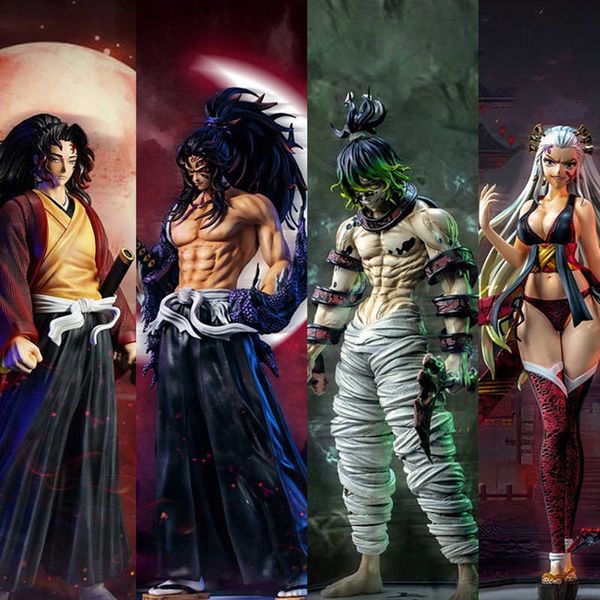 

action toy figures demon slayer action anime figure giyuutarou daki kokushibo tsugikuni yoriichi douma inosuke toy kimetsu no yaiba pvc mode