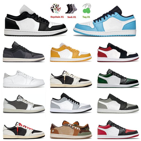 

jumpman 1 1s basketball shoes men women unc panda green toe pollen black phantom beaded dark mocha arctic punch outdoor sneakers eur 36-46