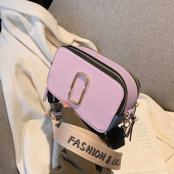 

women's messenger bag 2023 new one shoulder casual small square bag fresh sweet cute color contrast girl bag