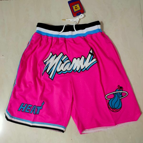

miami''heat''shorts mens throwback basketball shorts pocket basketball jerseys jimmy 22 butler 13 bam ado dwyane 3 wade5, White;black