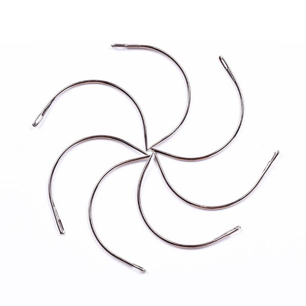 

12pcs c style weaving needle for hair weft 90mmbig curved needles
