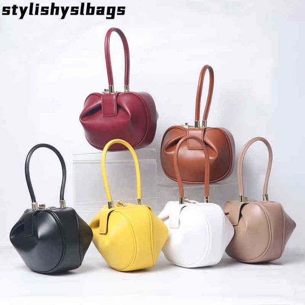 

evening bags sac a main luxury designer handbag women small round design leather hand bag for women fashion bowling bag purse clutches 01062
