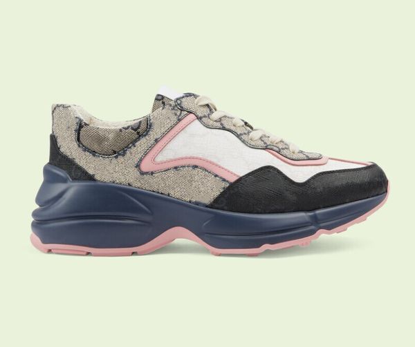 

rhyton series women's sneakers 692902 thick sole color contrast luxury shoes