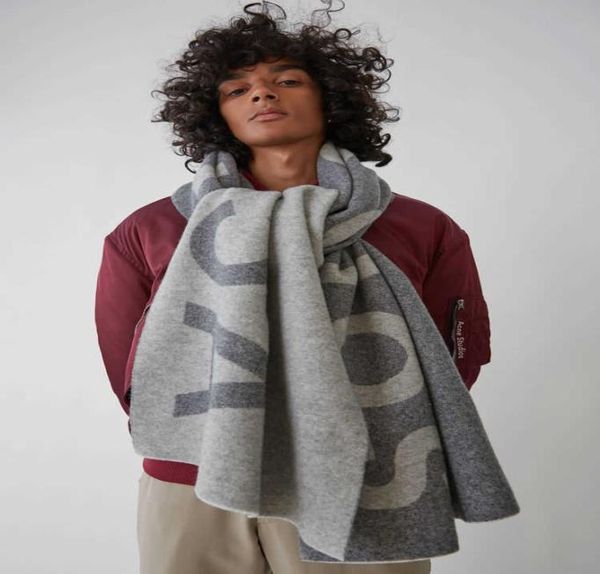 

scarves acne studios for neutral checked wool fringe scarf 70cm210cm advertising letter ac6522317, Blue;gray
