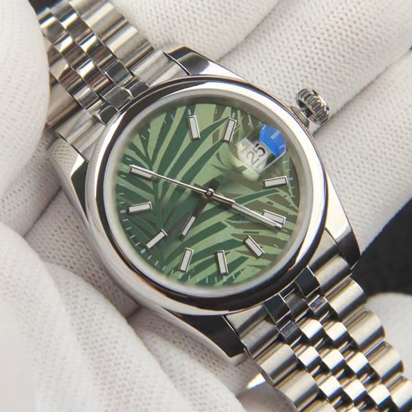 

9 styles mens womens aaa watch silver case green dial automatic date watches 2813 movement mechanical stainless steel luminous montre de lux, Slivery;brown