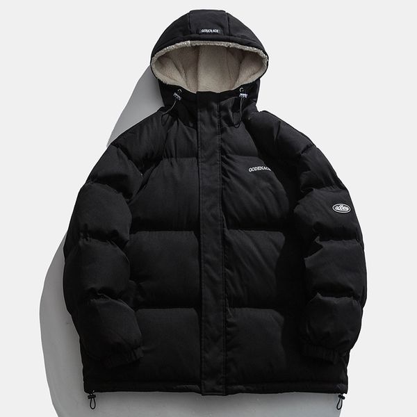 

men's jackets legible winter jacket men casual loose thicken warm mens parkas solid stand collar coat man 230105, Black;brown
