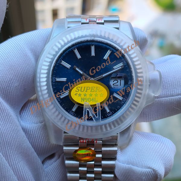 

18 styles 41mm super watches of men's blue dial automatic cal.3235 wimbledon watch men 904l stainless steel jubilee bracelet sapphire d, Slivery;black