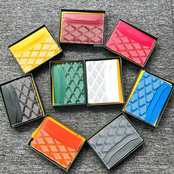 

leather wallets purse card holder with box luxurys famous designer single wallet men women's holders coin lambskin mini