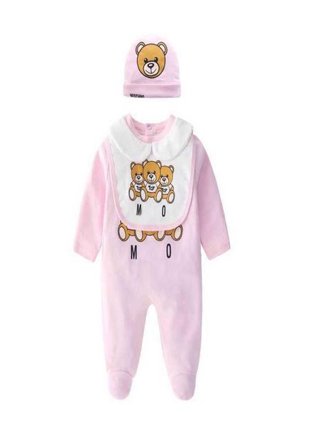 

kids designer clothes boys letter jumpsuit newborn romper baby infant toddler hatbibrobe set luxury baby girls designer clothes7282225, Blue