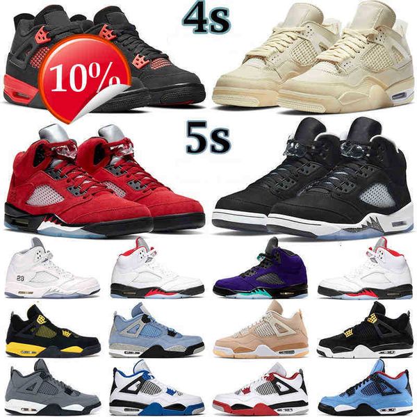 

2023 ogmens basketball shoes 5s moonlight raging what the metallic 5 4s red thunder university blue white oreo black cat 4 men women trainer