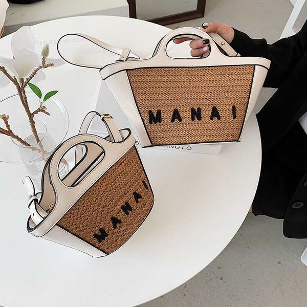 

new straw woven bag for tourism vacation beach bosimia style one shoulder cross body portable summer female