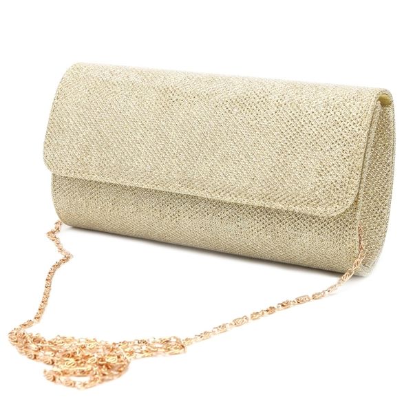 

evening bags ladies handbag wedding luxury chain crossbody shiny envelope bag women gold silver party clutch and purse female 230106