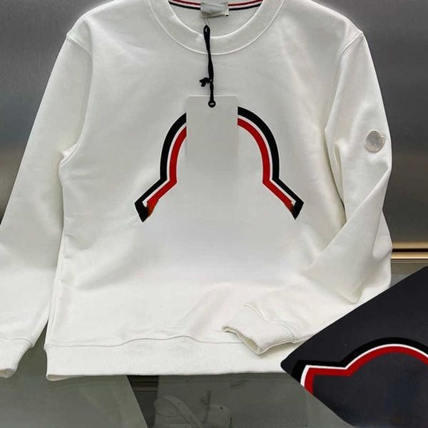 

cotton sweatshirt mens sweater armband embroidered hoodie designer sweaters men women long sleeve tshirt oversize pullover coat, Black