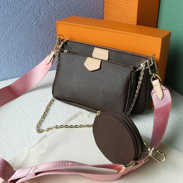 

crossbody bag shoulder pack trendy classic 183 3in1 style women bag variety of color straps to choose a casual outdoor wallet