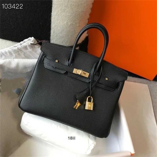 

7a herme birkin women's bags togo platinum 30 s leather litchi grain cowhide commuting temperament fashion womens bag
